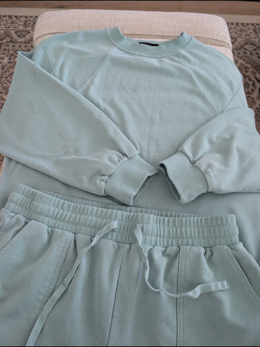 Merokeety 2 Piece Oversized Lounge Set Light Green | Size L - Picture 9 of 15